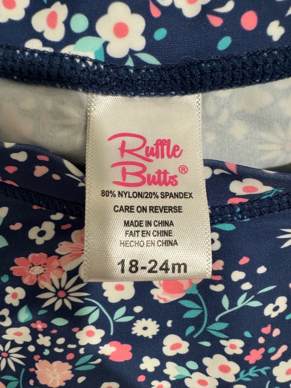 Ruffle Butts Girls 18-24 mos Bathing Suit - Picture 2 of 5